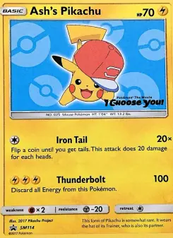Ash's Pikachu (SM Black Star Promos SM114)