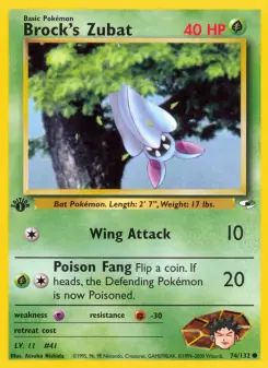 Brock's Zubat (Gym Heroes 74/132)