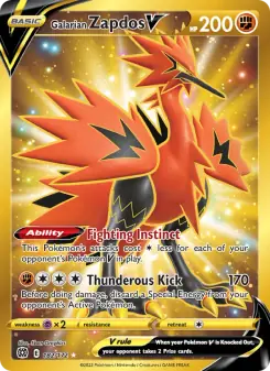 Galarian Zapdos V (Brilliant Stars 182/172)