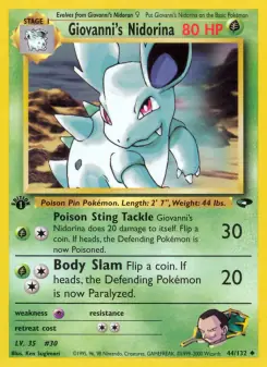 Giovanni's Nidorina (Gym Challenge 44/132)