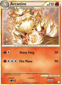 Arcanine (HeartGold SoulSilver 1/123)