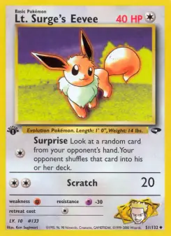 Lt. Surge's Eevee (Gym Challenge 51/132)