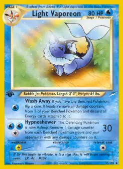 Light Vaporeon (Neo Destiny 52/105)