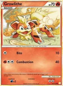 Growlithe (HeartGold SoulSilver 65/123)