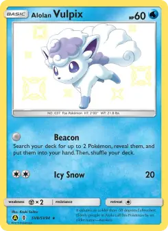Alolan Vulpix (Hidden Fates Shiny Vault SV8)