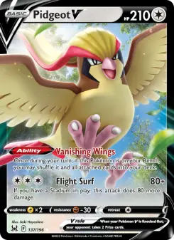 Pidgeot V (Lost Origin 137/196)