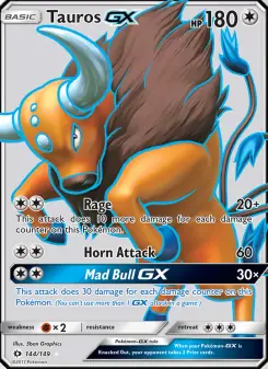 Tauros GX (Sun & Moon 144/149)