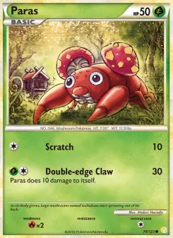 Paras (HeartGold SoulSilver 76/123)