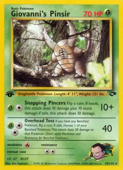Giovanni's Pinsir (Gym Challenge 24/132)