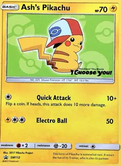 Ash's Pikachu (SM Black Star Promos SM112)