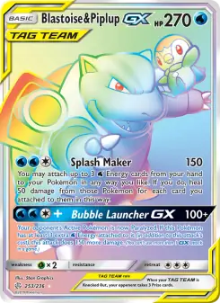 Blastoise & Piplup GX (Cosmic Eclipse 253/236)