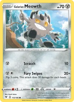 Galarian Meowth (Vivid Voltage 112/185)