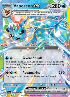 Vaporeon ex (Prismatic Evolutions 023/131)