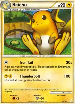 Raichu (HeartGold SoulSilver 10/123)