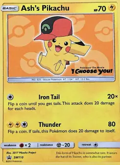 Ash's Pikachu (SM Black Star Promos SM110)