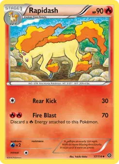 Rapidash (Steam Siege 17/114)