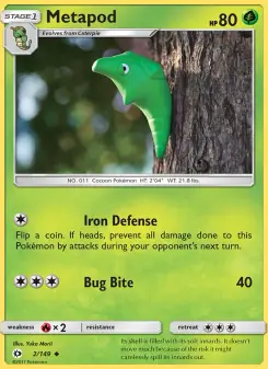 Metapod (Sun & Moon 2/149)