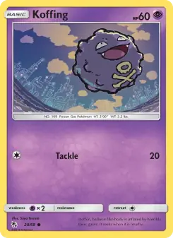 Koffing (Hidden Fates 28/68)