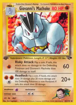 Giovanni's Machoke (Gym Challenge 42/132)