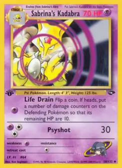 Sabrina's Kadabra (Gym Challenge 58/132)